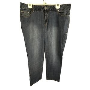 Veneza  Blue Jeans denim women Size 18P 41 x 28.5" stretch